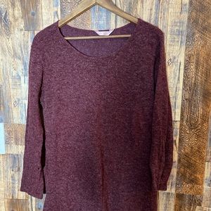 SJS women's sweater cardigan size Medium color purple